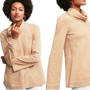 Anthropologie Maeve Tai Cowl Neck Striped Sweater Size S